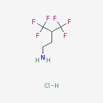 Structure of 4,4,4-Trifluoro-3-trifluoromethyl-butylamine hydrochloride