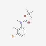 Structure of (3-Bromo-2-methyl-phenyl)-methyl-carbamic acid tert-butyl ester
