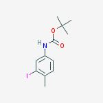 Structure of (3-Iodo-4-methyl-phenyl)-carbamic acid tert-butyl ester