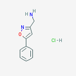 C-5 - 苯基-3异恶唑甲胺盐酸盐结构式