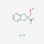 Structure of (2-Amino-indan-2-yl)-methanol hydrochloride