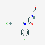 Structure of N-(4-Chloro-phenyl)-2-(2-hydroxy-ethylamino)-acetamide hydrochloride