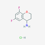 Structure of 6,8-DIFLUORO-CHROMAN-4-YLAMINE HYDROCHLORIDE