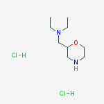 Diethyl-morpholin-2-ylmethyl-amine dihydrochloride结构式