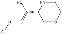 Structure of (R)-Morpholine-3-carboxylic acid HCl