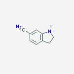 Structure of 2,3-Dihydro-1H-indole-6-carbonitrile