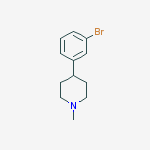 Structure of 4-(3-Bromophenyl)-1-methylpiperidine