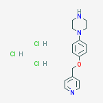Structure of 1-[4-(Pyridin-4-ylmethoxy)-phenyl]-piperazine trihydrochloride