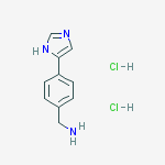 4-(1H-Imidazol-4-yl)-benzylamine dihydrochloride结构式