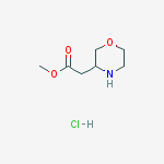 Structure of Methyl 2-(morpholin-3-yl)acetate hydrochloride