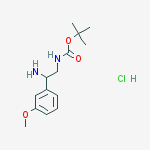 Structure of [2-Amino-2-(3-methoxy-phenyl)-ethyl]-carbamic acid tert-butyl ester hydrochloride
