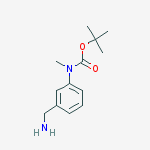 Structure of (3-Aminomethyl-phenyl)-methyl-carbamic acid tert-butyl ester