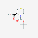 (S)-4-BOC-硫代吗啉-3-甲酸结构式