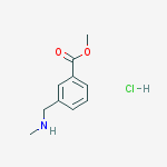 3-Methylaminomethyl-benzoic acid methyl ester hydrochloride结构式