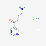 Structure of 4-amino-1-pyridin-3-ylbutan-1-one;dihydrochloride