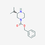 (S)-1-Cbz-3-isopropyl-piperazine结构式