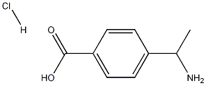 Structure of 4-(1-AMINO-ETHYL)-BENZOIC ACID HYDROCHLORIDE