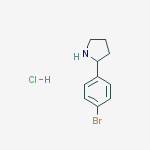 Structure of 2-(4-Bromo-phenyl)-pyrrolidine hydrochloride