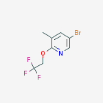 5-Bromo-3-methyl-2-(2,2,2-trifluoroethoxy)pyridine结构式
