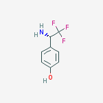 (S)-4-(1-amino-2,2,2-trifluoroethyl)phenol结构式