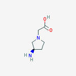 Structure of (R)-(3-AMINO-PYRROLIDIN-1-YL)-ACETIC ACID