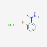 Structure of (S)-1-(2-Bromo-phenyl)-ethylamine hydrochloride