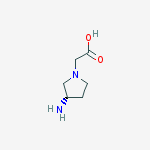 Structure of (S)-(3-AMINO-PYRROLIDIN-1-YL)-ACETIC ACID