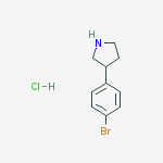 Structure of 3-(4-Bromophenyl)pyrrolidine hydrochloride
