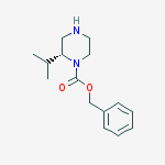 (R)-1-Cbz-2-isopropyl-piperazine结构式