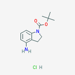 tert-Butyl 4-aminoindoline-1-carboxylate hydrochloride结构式
