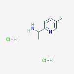 Structure of 1-(5-METHYL-PYRIDIN-2-YL)-ETHYLAMINE DIHYDROCHLORIDE