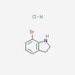Structure of 7-bromo-2,3-dihydro-1h-indole;hydrochloride