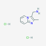 Structure of C-(2-Methyl-imidazo[1,2-a]pyridin-3-yl)-methylamine dihydrochloride