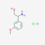 2-amino-2-(3-methoxyphenyl)ethanol HCl结构式