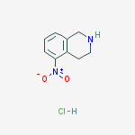 5-Nitro-1,2,3,4-tetrahydro-isoquinoline hydrochloride结构式