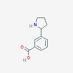 Structure of 3-(Pyrrolidin-2-yl)benzoic acid