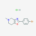2-(4-Bromophenyl)-5-methyl-4,5,6,7-tetrahydrooxazolo[4,5-c]pyridine hydrochloride结构式