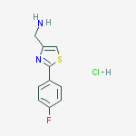 Structure of C-[2-(4-Fluoro-phenyl)-thiazol-4-yl]-methylamine hydrochloride