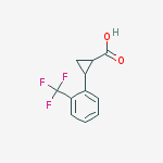 Structure of 2-(2-Trifluoromethyl-phenyl)-cyclopropanecarboxylic acid