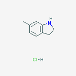 Structure of 6-methyl-2,3-dihydro-1h-indole;hydrochloride