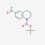 Structure of Tert-butyl 6-formyl-3,4-dihydro-2h-quinoline-1-carboxylate