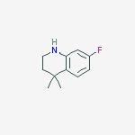 Structure of 7-Fluoro-4,4-dimethyl-1,2,3,4-tetrahydroquinoline