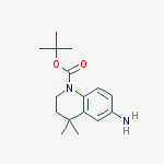 Chemical structure of 1-Boc-6-amino-4,4-dimethyl-3,4-dihydro-2H-quinoline
