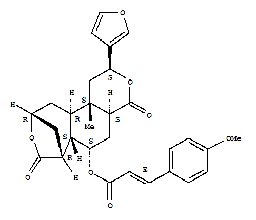 Chemical structure of Diosbulbin I