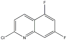 Structure of 2-chloro-5,7-difluoroquinoline