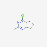 Structure of 4-Chloro-2-methyl-6,7-dihydro-5H-cyclopenta[d]pyrimidine