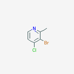 Structure of 3-bromo-4-chloro-2-methylpyridine