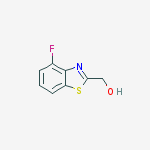 Structure of (4-fluoro-1,3-benzothiazol-2-yl)methanol