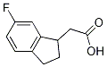 Structure of 2-(6-fluoro-2,3-dihydro-1H-inden-1-yl)acetic acid