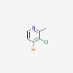 Structure of 4-bromo-3-chloro-2-methylpyridine